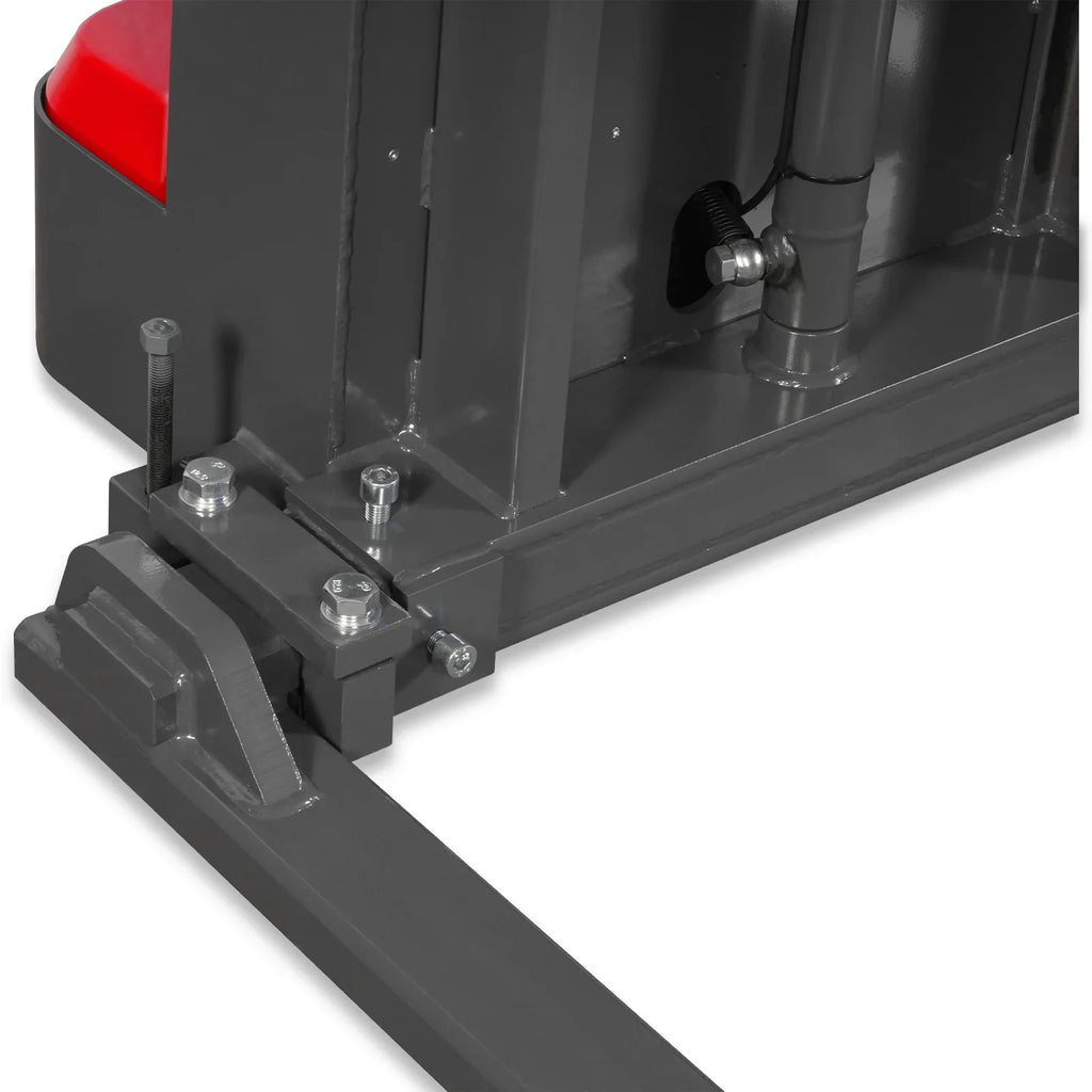 MechMaxx 3300lbs Lithium-ion Electric Straddle Stacker,  118" Lift,  Adjustable Legs & Forks,  F33-118S