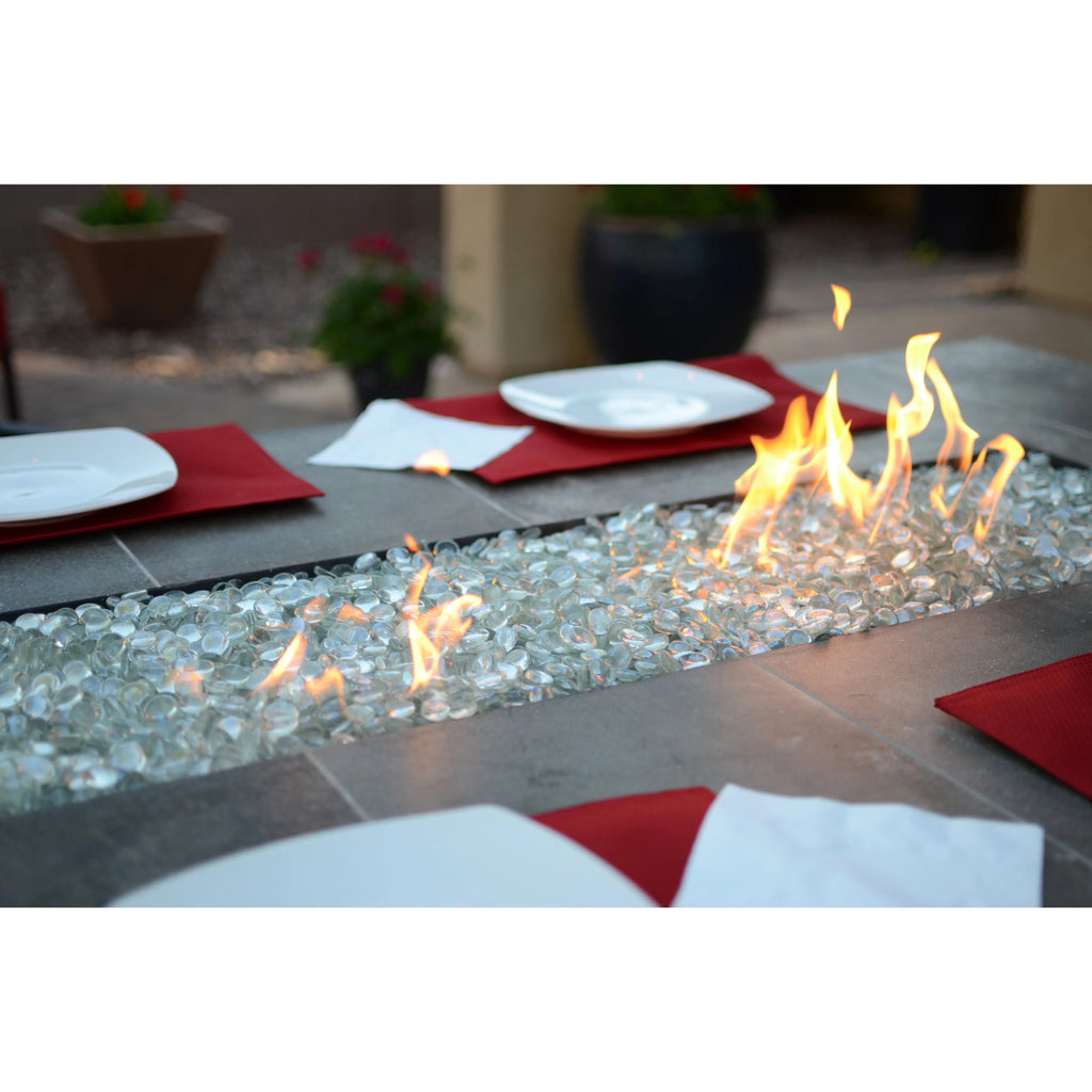 Kokomo Grills Entertainer Bar Table with Firepit – Outdoor Fire Table for 6 - Natural Gas or Propane