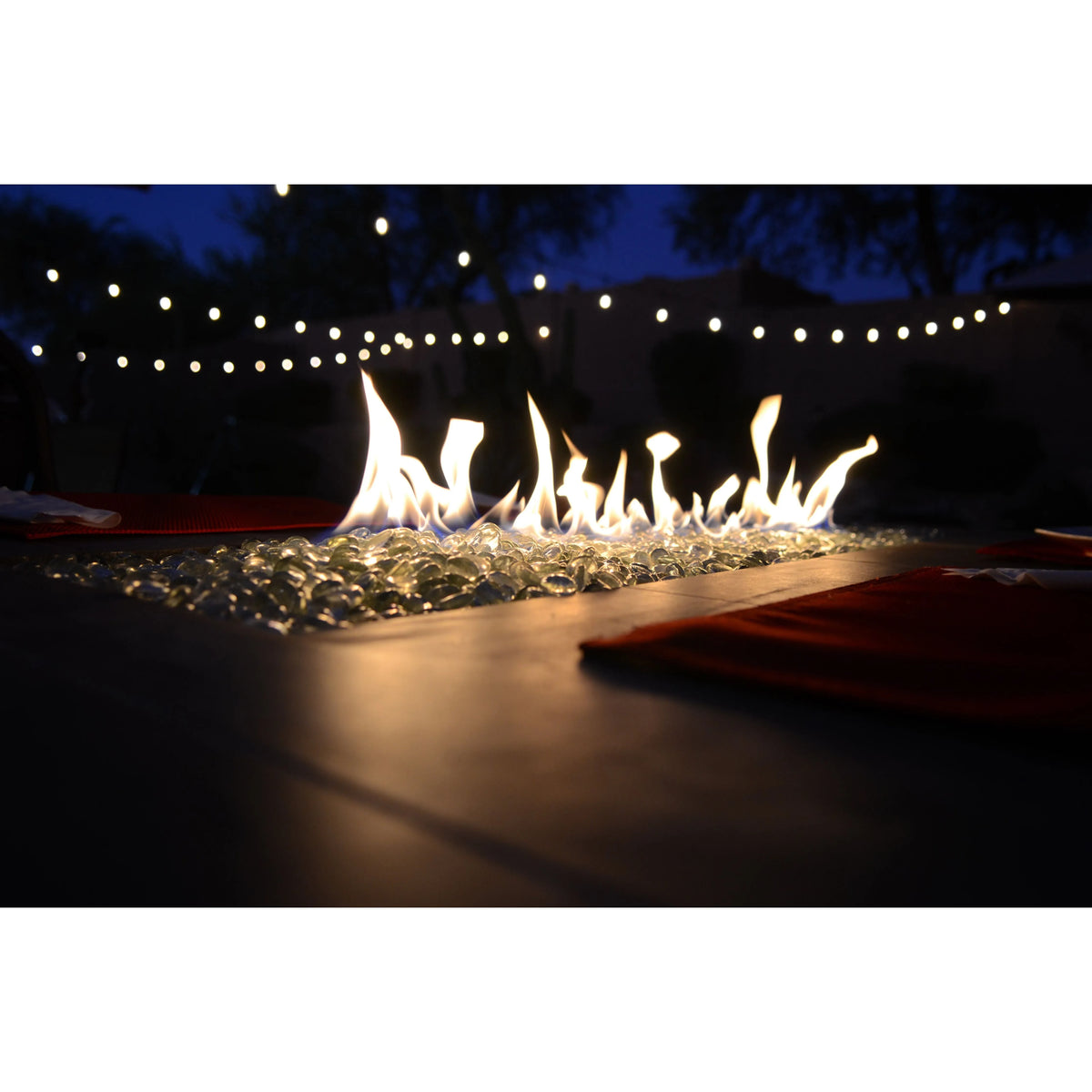 Kokomo Grills Entertainer Bar Table with Firepit – Outdoor Fire Table for 6 - Natural Gas or Propane