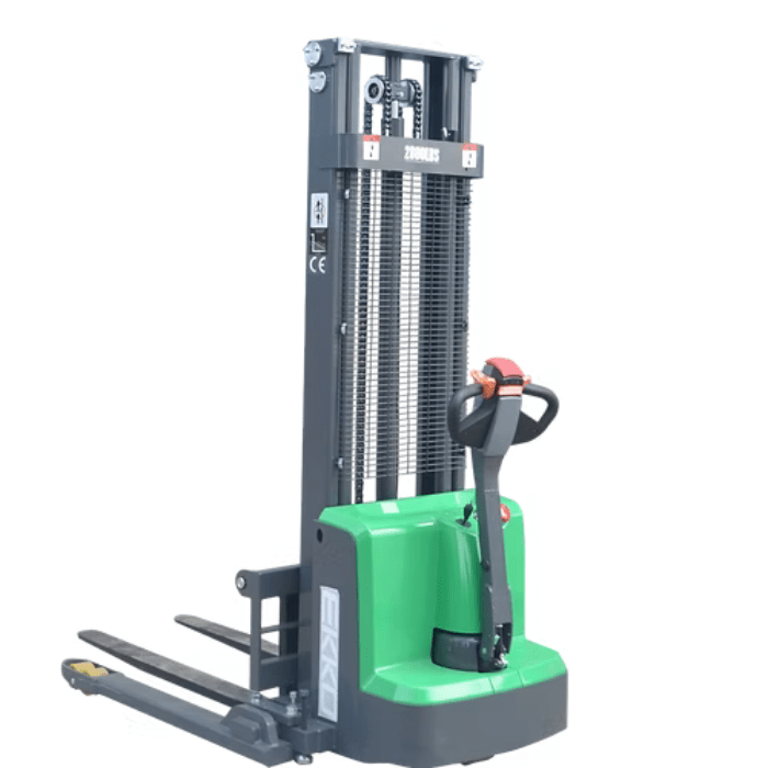 Ekko Lithium Electric Straddle Stacker - 2,800 lb  – 138" Max Lift Height - EB13E-138LI