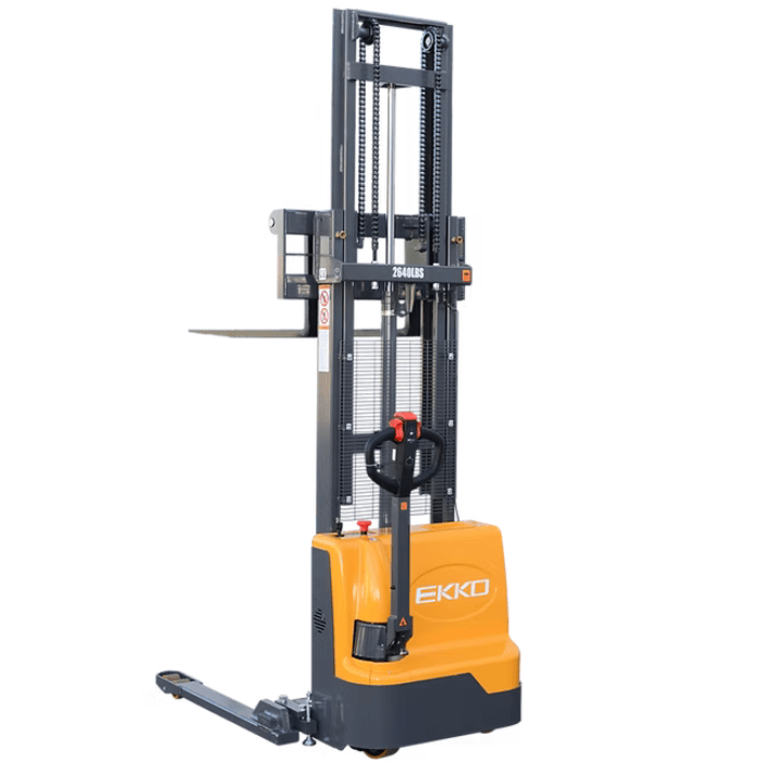Ekko  Electric Straddle Stacker - 3,000 lb – 145" Max Lift Height - EB12EA