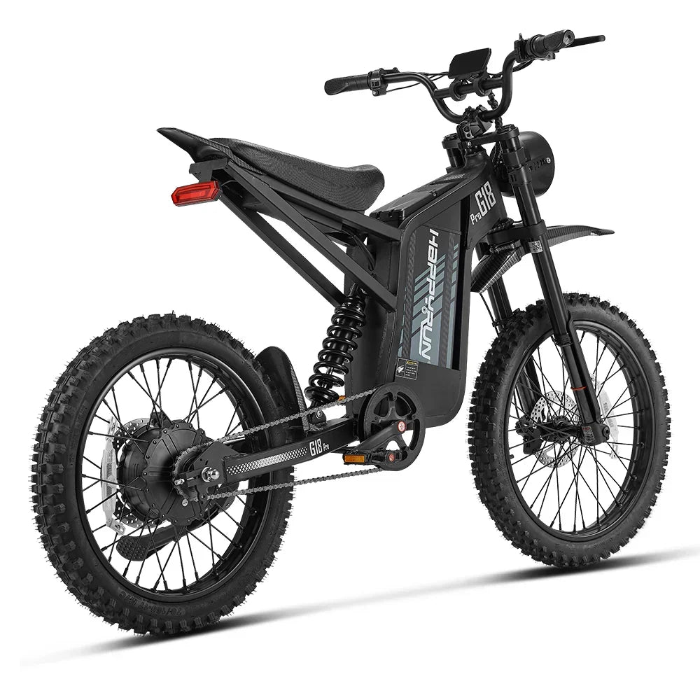 HappyRun G18 Pro 60V/35Ah 4500W Off-Road Electric Dirt Bike with Pedals