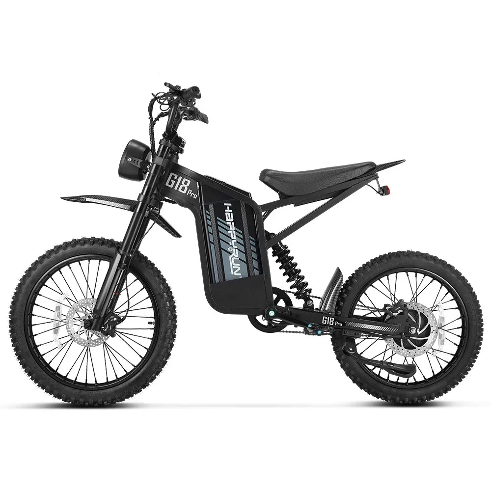 HappyRun G18 Pro 60V/35Ah 4500W Off-Road Electric Dirt Bike with Pedals