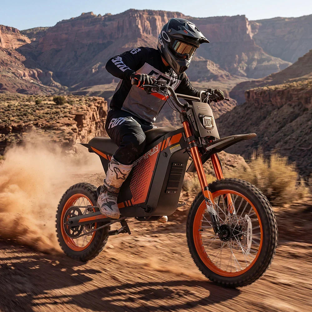 HappyRun G300 SE Ultra 60V/31Ah 6000W Off-Road Electric Dirt Bike - Teens & Adults