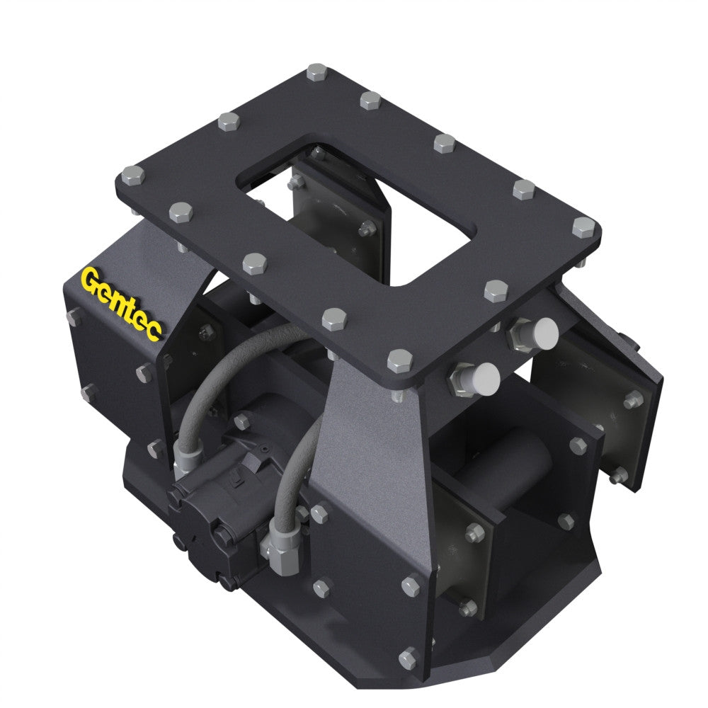 Hydraulic Plate Compactor Excavator Attachment for 4,000-14,500 lb Excavators | Gentec GE870F