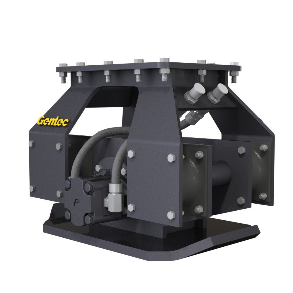 Hydraulic Plate Compactor Excavator Attachment for 4,000-14,500 lb Excavators | Gentec GE870F