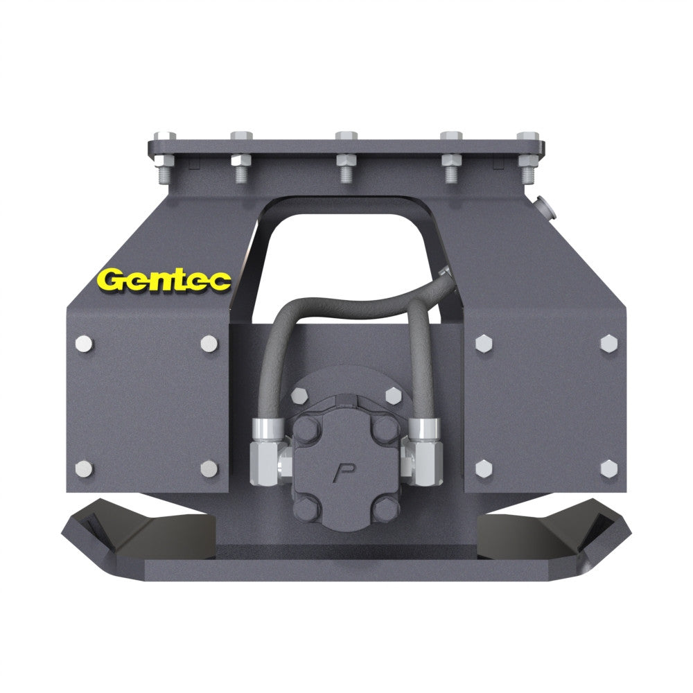 Hydraulic Plate Compactor Excavator Attachment for 4,000-14,500 lb Excavators | Gentec GE870F