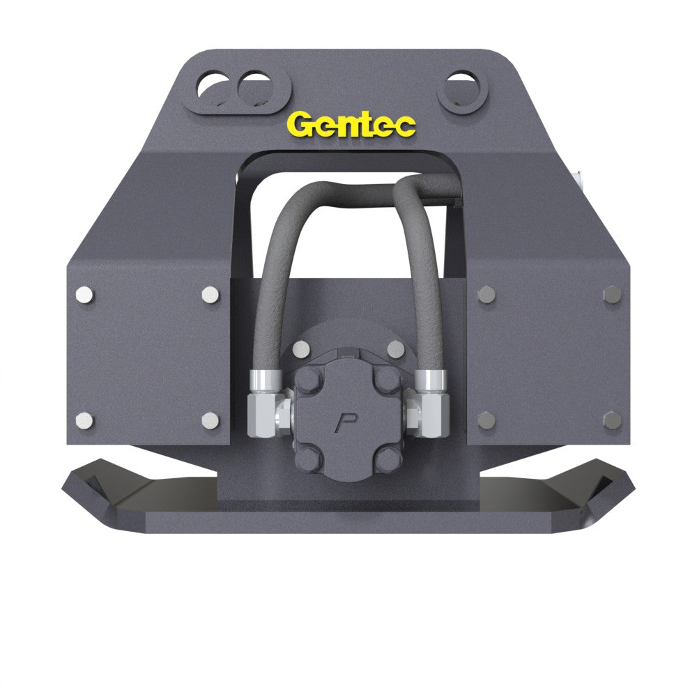 Pin-On Hydraulic Plate Compactor Excavator Attachment for 4,000 to 14,500 lb Excavators | Gentec GE870