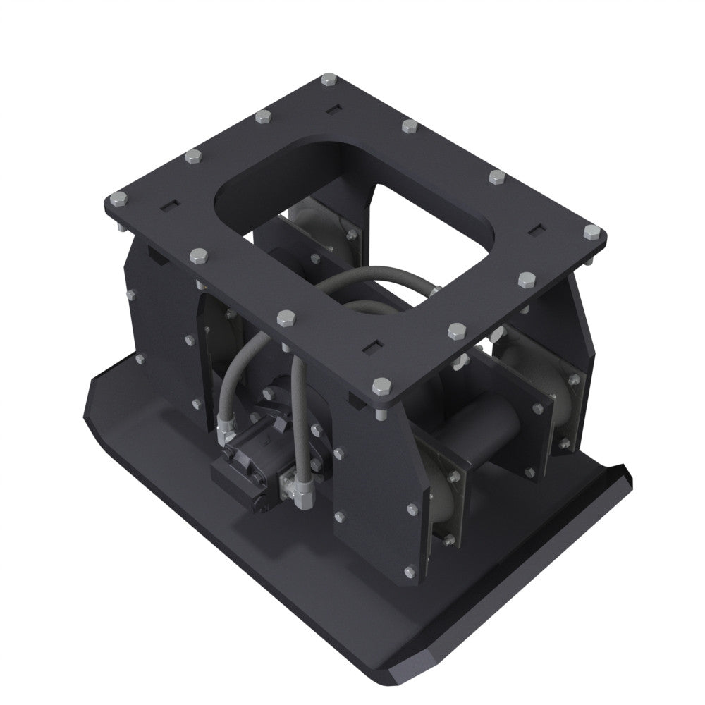 Hydraulic Plate Compactor Excavator Attachment for 34,000-66,000 lb Excavators | Gentec GE980F