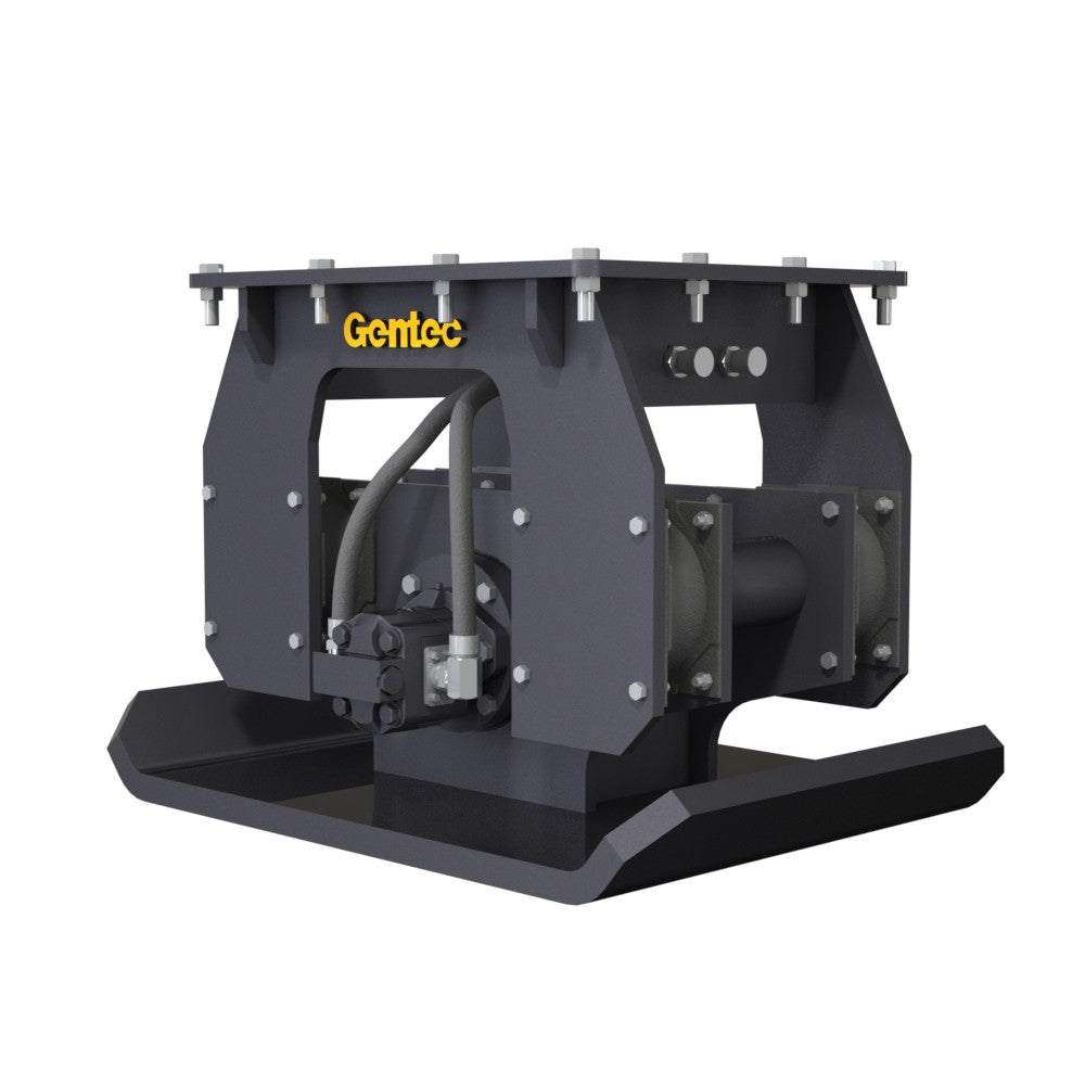 Hydraulic Plate Compactor Excavator Attachment for 34,000-66,000 lb Excavators | Gentec GE980F