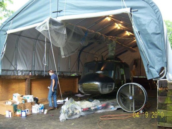 Rhino Shelter Two Car Garage 22’W x 48’L x 12’ H-Joined