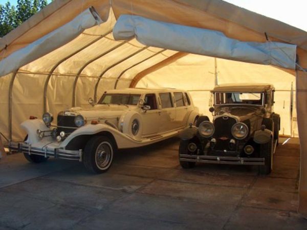 Rhino Shelter Two Car Garage 22’W x 48’L x 12’ H-Joined