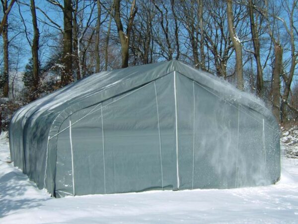 Rhino Shelter Two Car Garage 22’W x 48’L x 12’ H-Joined