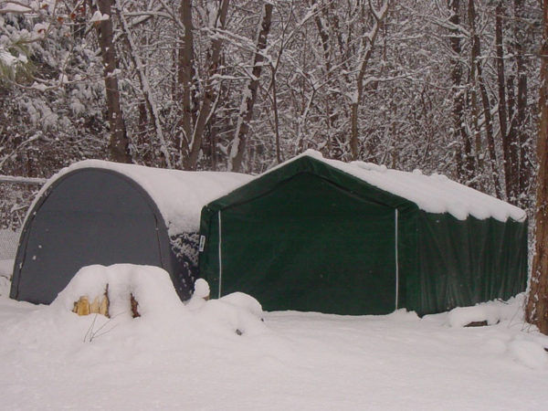 Rhino Shelter 12’W x 40’L x 8’H – (Extended House Style Garage)