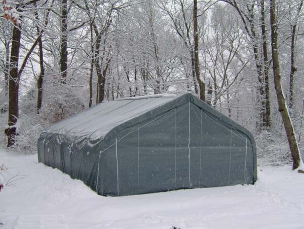 Rhino Shelter Two Car Garage 22’W x 48’L x 12’ H-Joined