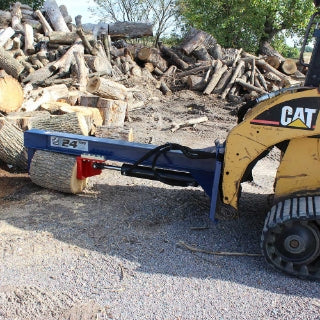 Iron and Oak Log Splitter | 24-Ton | Skid Steer Mount