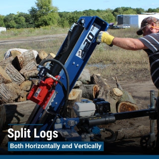 Iron and Oak Log Splitter | 30-Ton | Torsion Axel | Honda GX270