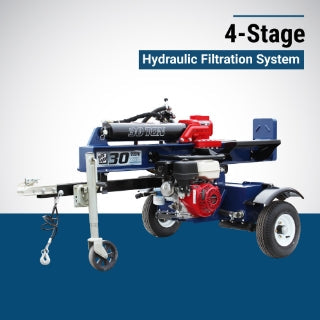 Iron and Oak Log Splitter | 30-Ton | Torsion Axel | Honda GX270