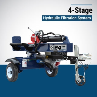 Iron and Oak Log Splitter | 24-Ton | Honda GX160