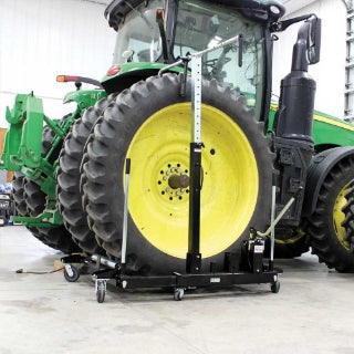 K&M Mfg Wheel Dolly | For Semi & Tractor Tires | 3,800-Lb. Load Capacity | Black Powder Coat