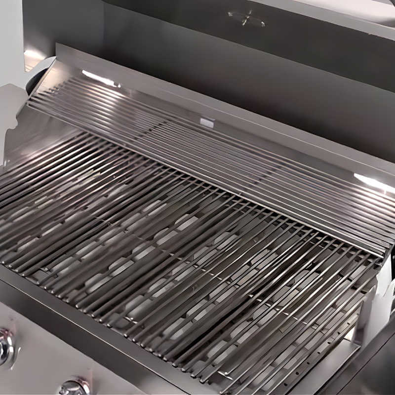 Kokomo Grills Professional Shiplap Outdoor Kitchen Island with Waterfall Edge – 32-Inch 4-Burner Gas Grill