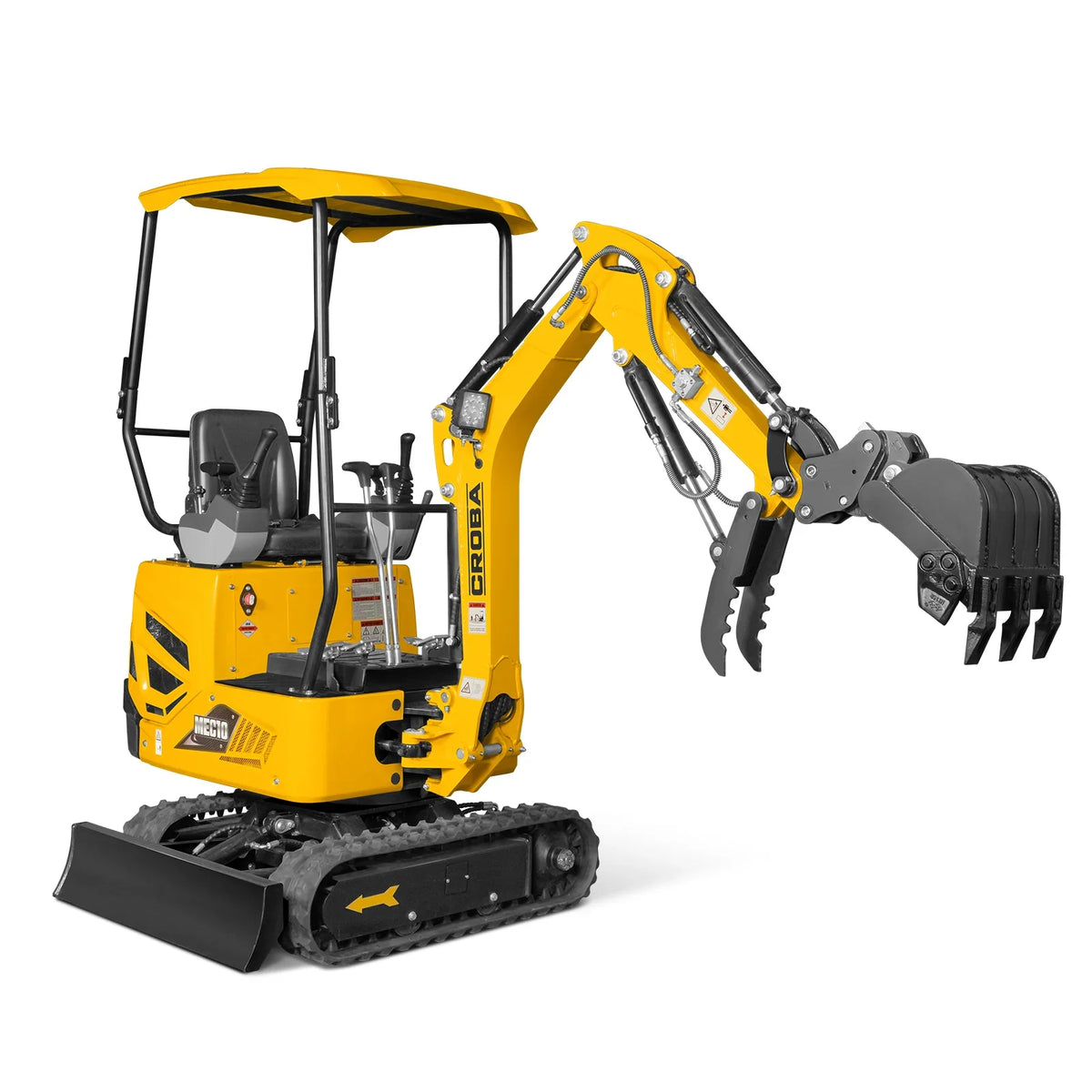 MechMaxx 1 Ton Mini Excavator – 14HP Briggs & Stratton Vanguard Engine, 65.7" Dig Depth, Compact Excavator (MEC10)