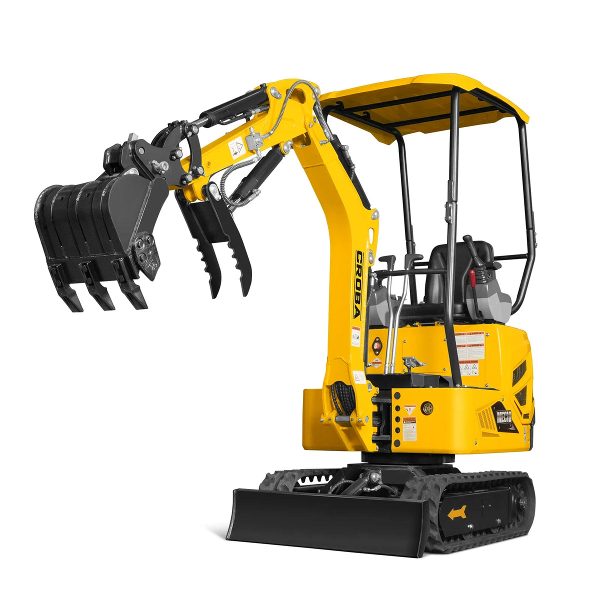 MechMaxx 1 Ton Mini Excavator – 14HP Briggs & Stratton Vanguard Engine, 65.7" Dig Depth, Compact Excavator (MEC10)
