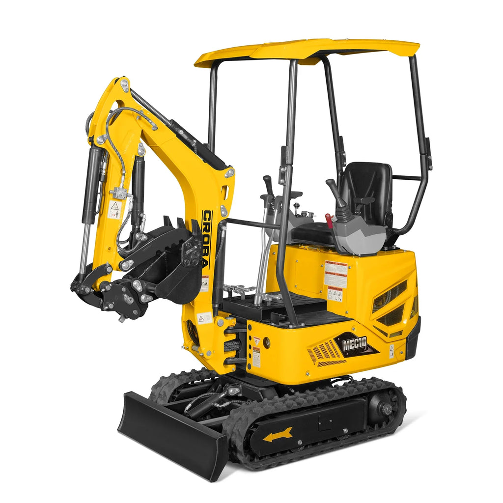 MechMaxx 1 Ton Mini Excavator – 14HP Briggs & Stratton Vanguard Engine, 65.7" Dig Depth, Compact Excavator (MEC10)