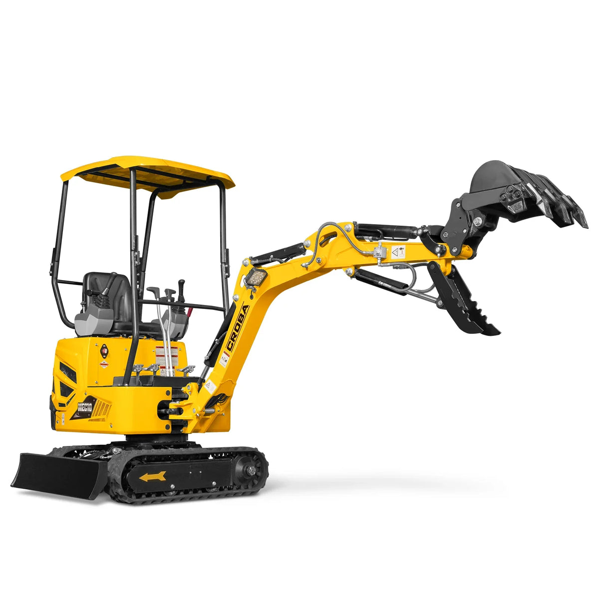 MechMaxx 1 Ton Mini Excavator – 14HP Briggs & Stratton Vanguard Engine, 65.7" Dig Depth, Compact Excavator (MEC10)