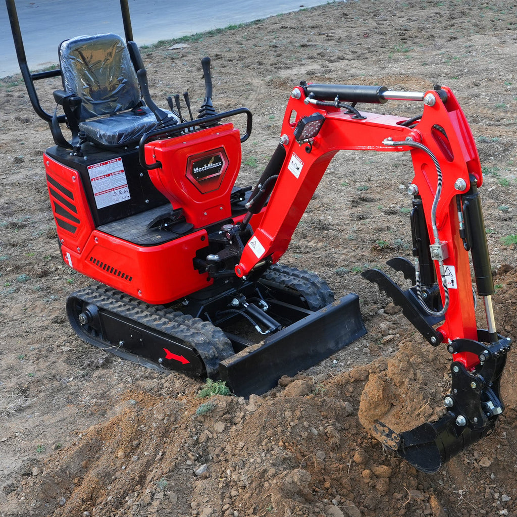 MechMaxx 1 Ton Mini Excavator – Honda GX390 Engine, 65.7" Dig Depth, 2280 lb Compact Mini Excavator (MEC10)