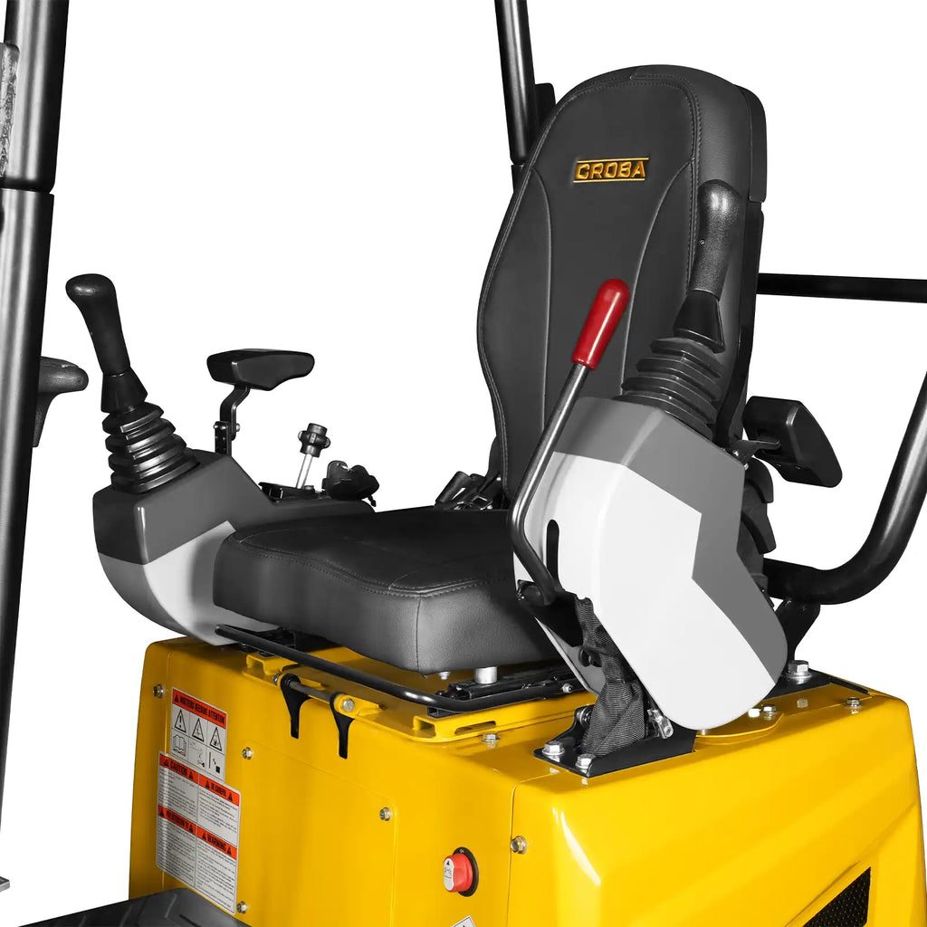 MechMaxx 1.2 Ton Mini Excavator – Kubota D722 Diesel Engine, 65.7" Dig Depth, 2700 lb Compact Excavator (MEC12)