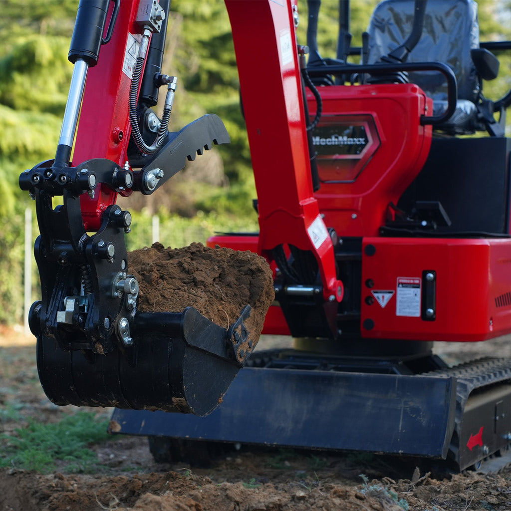 MechMaxx 1 Ton Mini Excavator – Honda GX390 Engine, 65.7" Dig Depth, 2280 lb Compact Mini Excavator (MEC10)