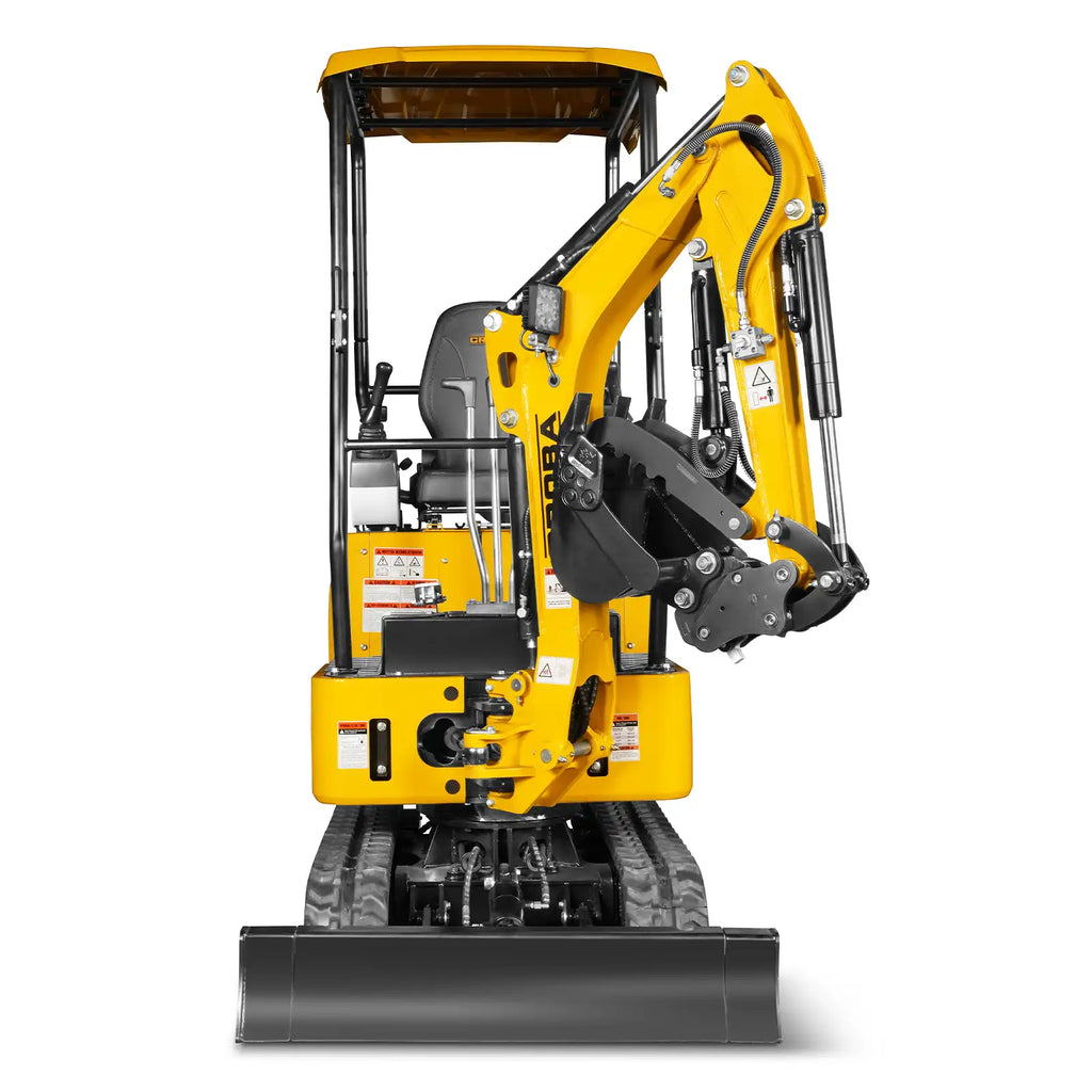 MechMaxx 1.2 Ton Mini Excavator – Kubota D722 Diesel Engine, 65.7" Dig Depth, 2700 lb Compact Excavator (MEC12)