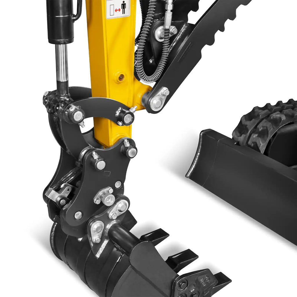 MechMaxx 1.2 Ton Mini Excavator – Kubota D722 Diesel Engine, 65.7" Dig Depth, 2700 lb Compact Excavator (MEC12)