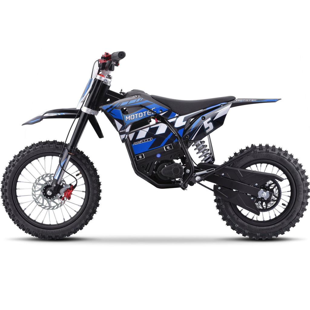MotoTec Pro 60V/15.6Ah 2000W Off-Road Electric Dirt Bike