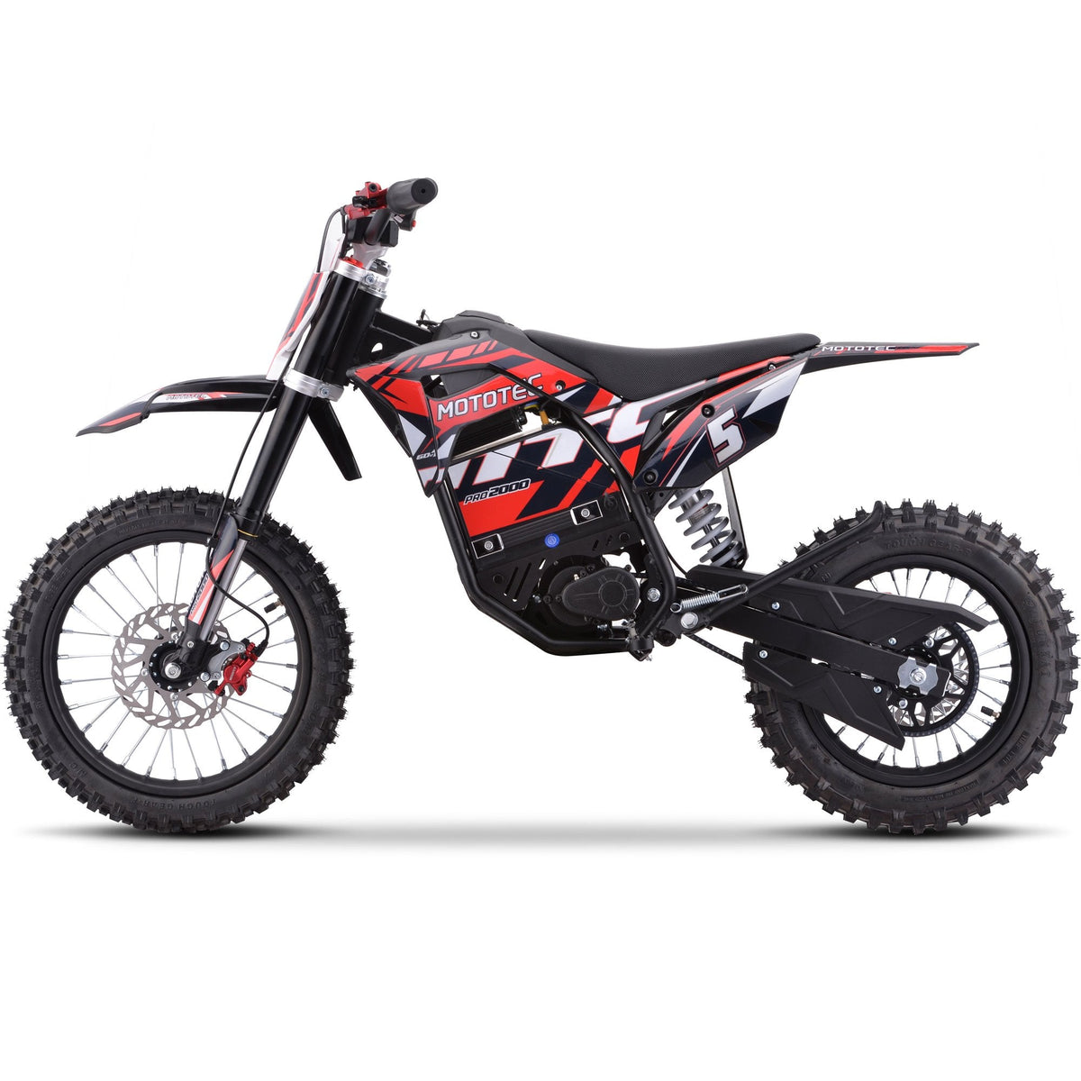 MotoTec Pro 60V/15.6Ah 2000W Off-Road Electric Dirt Bike