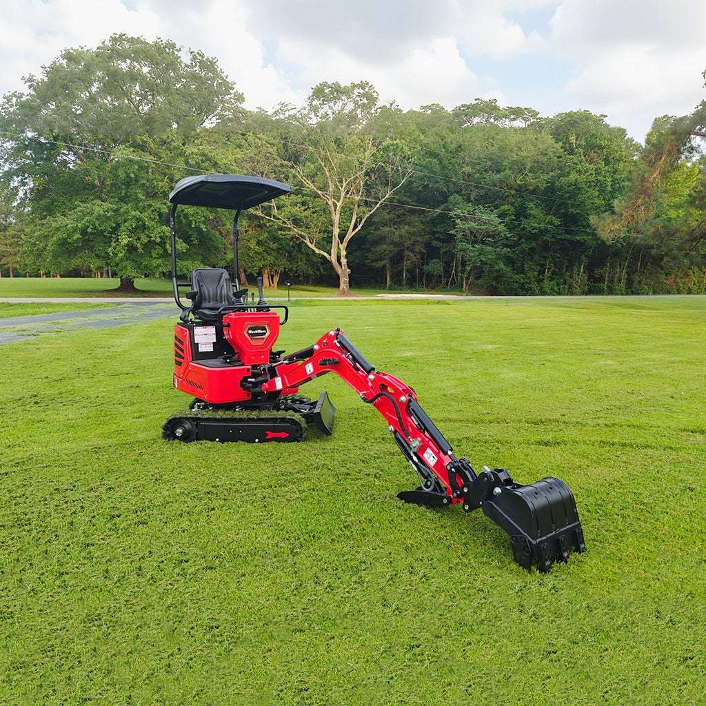 MechMaxx 1 Ton Mini Excavator – Honda GX390 Engine, 65.7" Dig Depth, 2280 lb Compact Mini Excavator (MEC10)