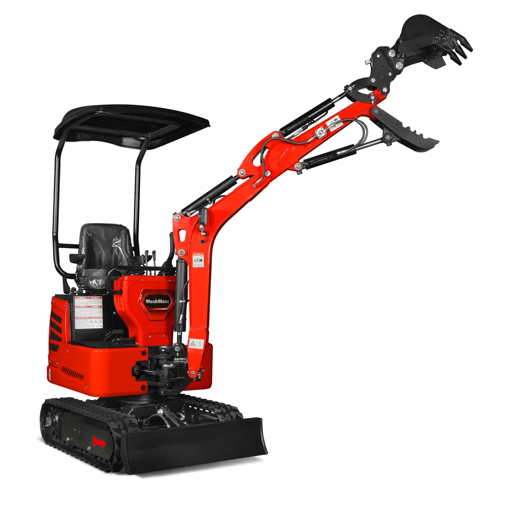 MechMaxx 1 Ton Mini Excavator – Honda GX390 Engine, 65.7" Dig Depth, 2280 lb Compact Mini Excavator (MEC10)
