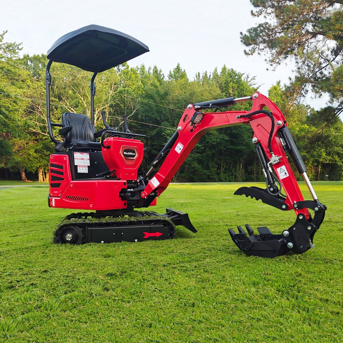 MechMaxx 1 Ton Mini Excavator – Honda GX390 Engine, 65.7" Dig Depth, 2280 lb Compact Mini Excavator (MEC10)