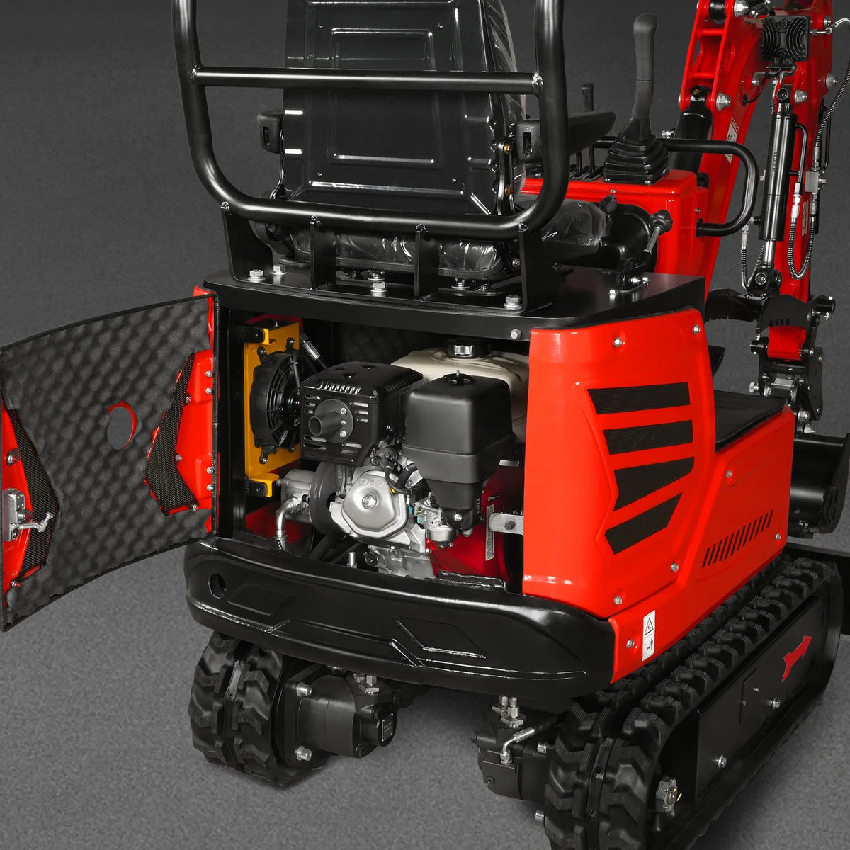 MechMaxx 1 Ton Mini Excavator – Honda GX390 Engine, 65.7" Dig Depth, 2280 lb Compact Mini Excavator (MEC10)