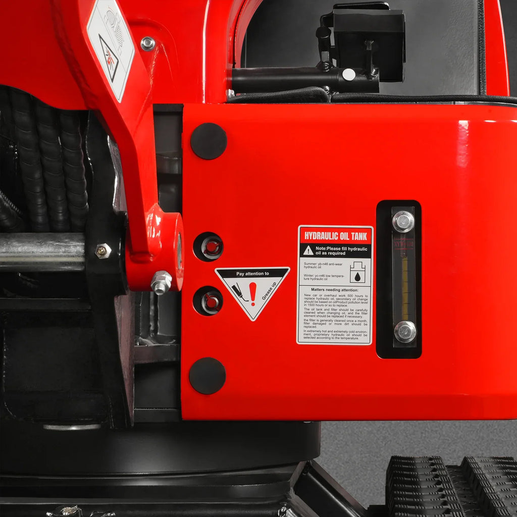 MechMaxx 1 Ton Mini Excavator – Honda GX390 Engine, 65.7" Dig Depth, 2280 lb Compact Mini Excavator (MEC10)