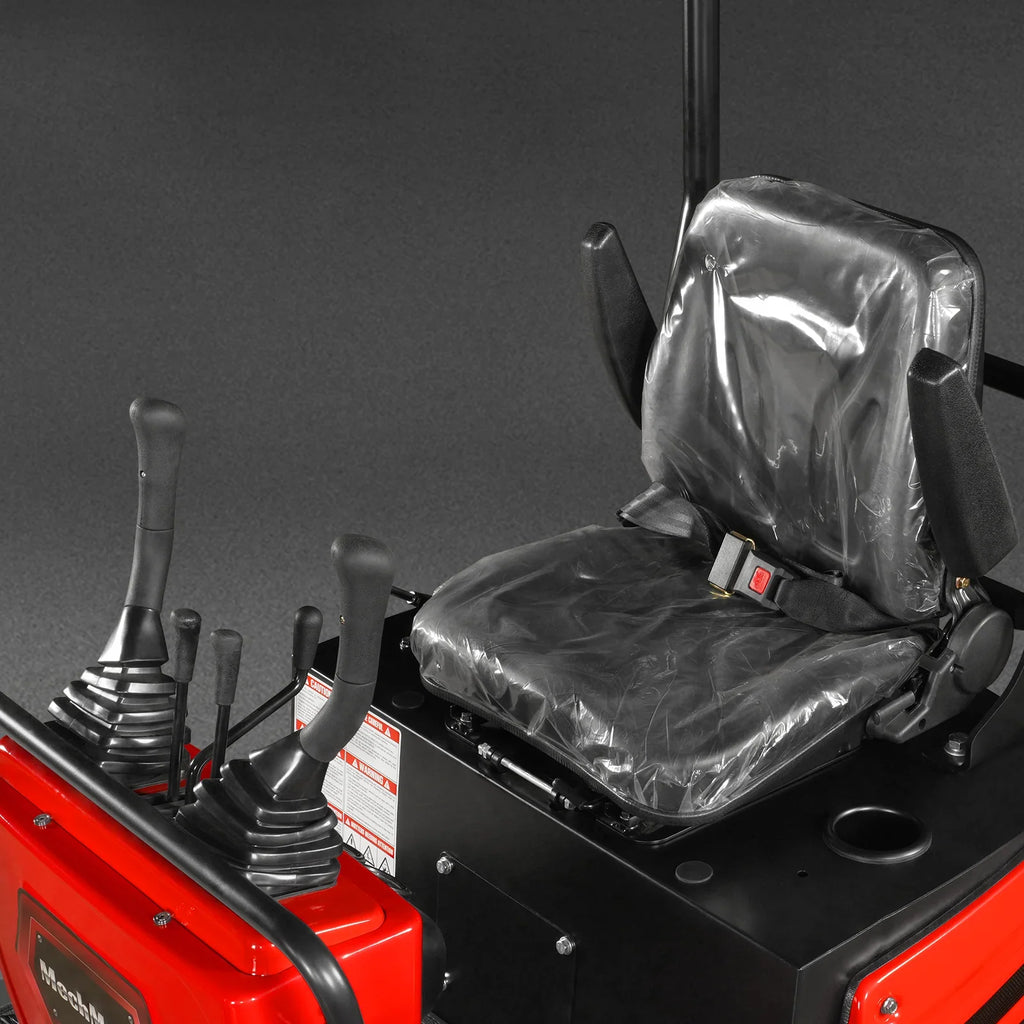 MechMaxx 1 Ton Mini Excavator – Honda GX390 Engine, 65.7" Dig Depth, 2280 lb Compact Mini Excavator (MEC10)