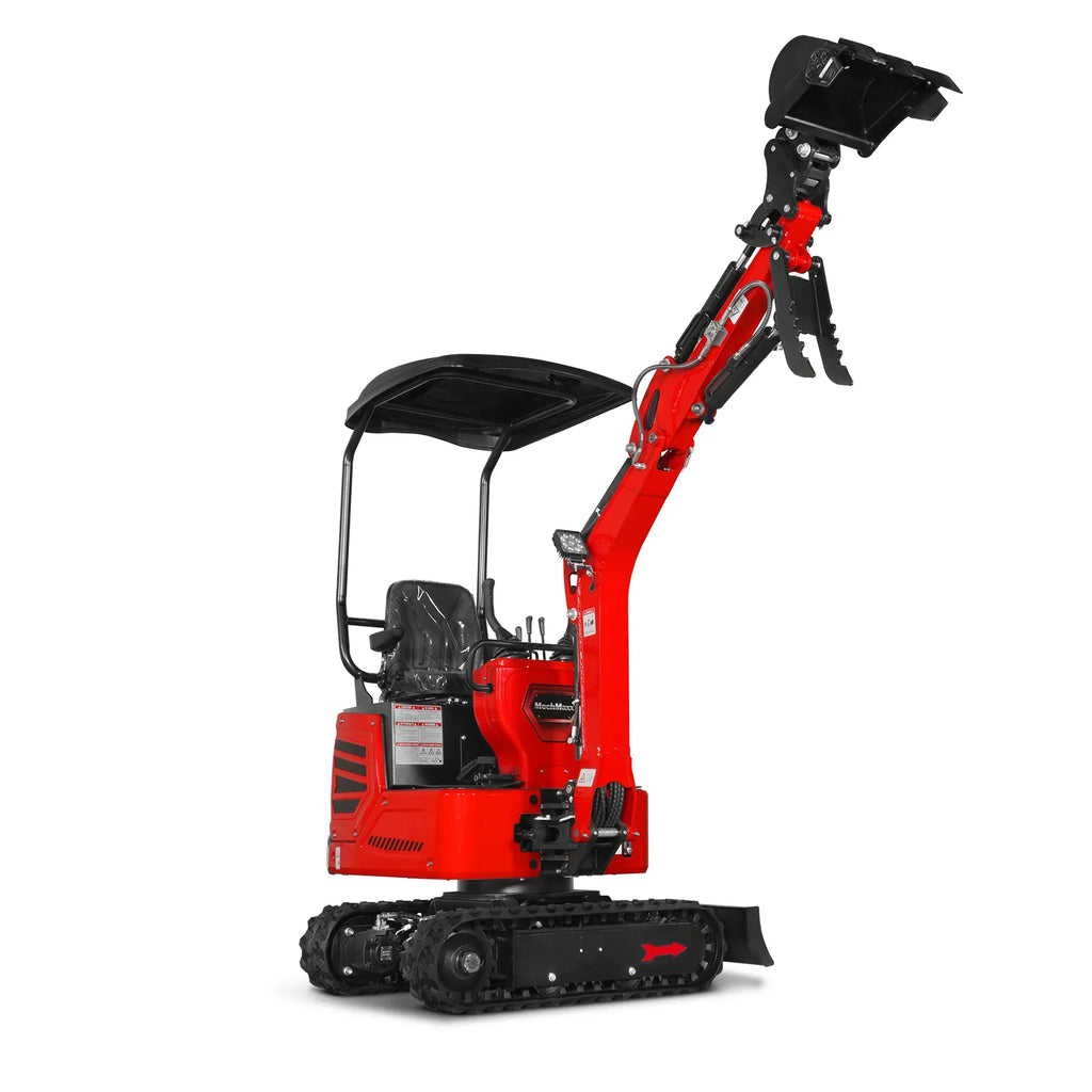 MechMaxx 1 Ton Mini Excavator – Honda GX390 Engine, 65.7" Dig Depth, 2280 lb Compact Mini Excavator (MEC10)