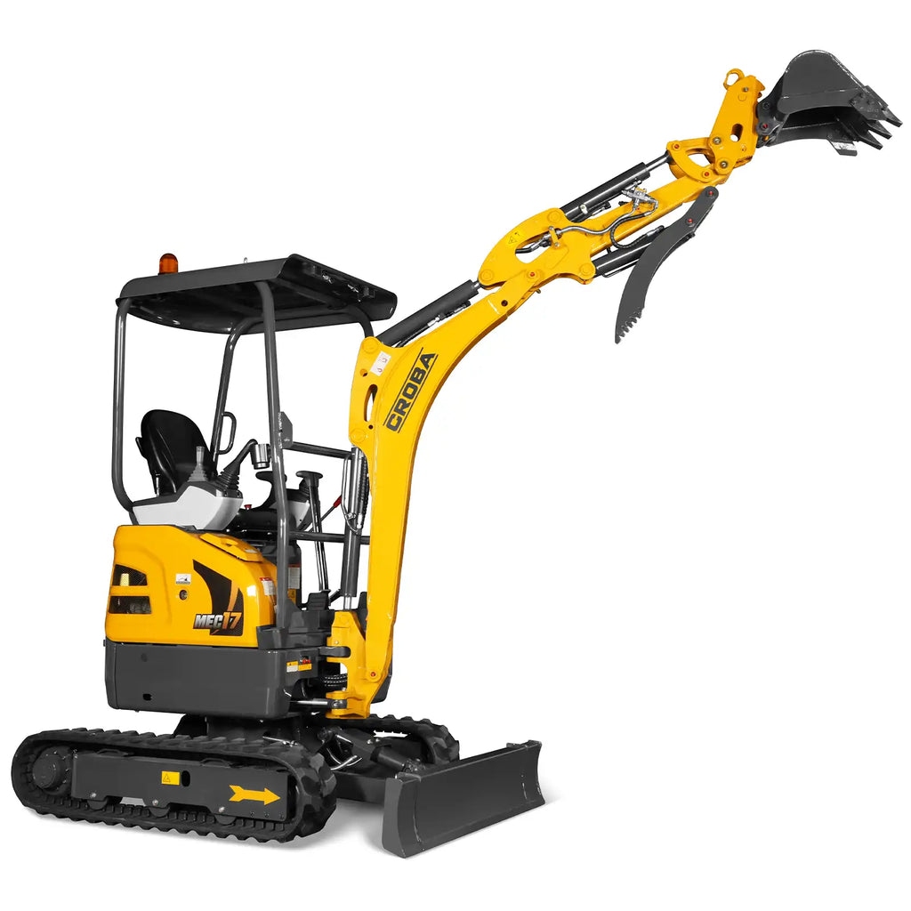MechMaxx 1.7 Ton Mini Excavator – Kubota D902 Diesel Engine, 89" Dig Depth, 4,145 lb Compact Excavator (MEC17)