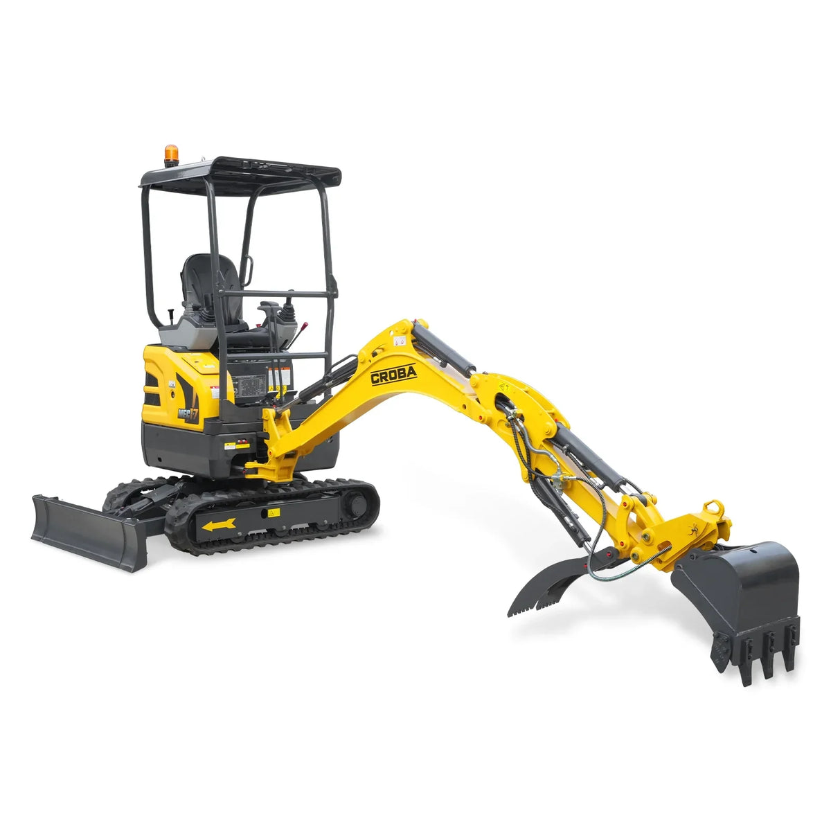 MechMaxx 1.7 Ton Mini Excavator – Kubota D902 Diesel Engine, 95" Dig Depth, 4,190 lb Compact Excavator (MEC17PRO)