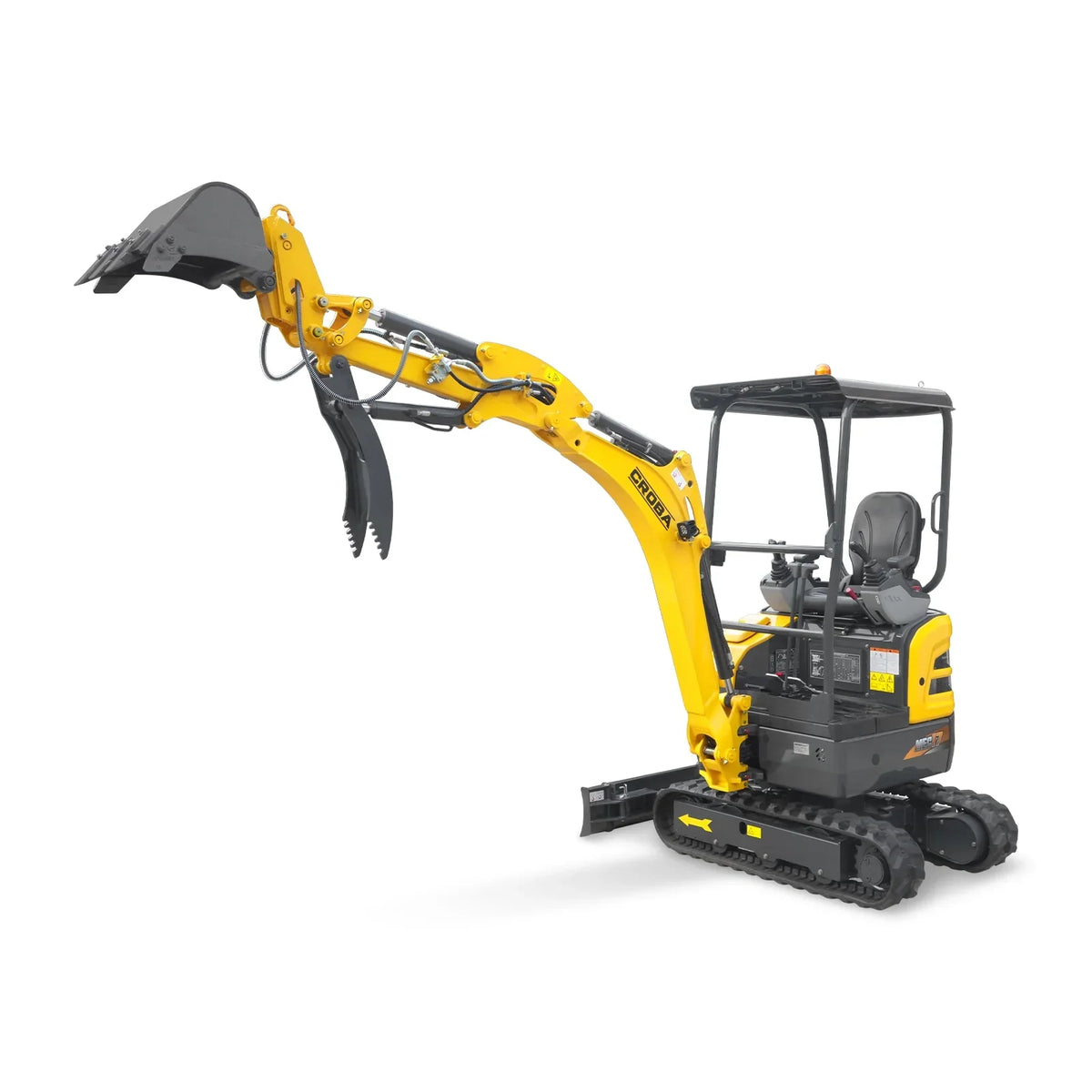 MechMaxx 1.7 Ton Mini Excavator – Kubota D902 Diesel Engine, 95" Dig Depth, 4,190 lb Compact Excavator (MEC17PRO)