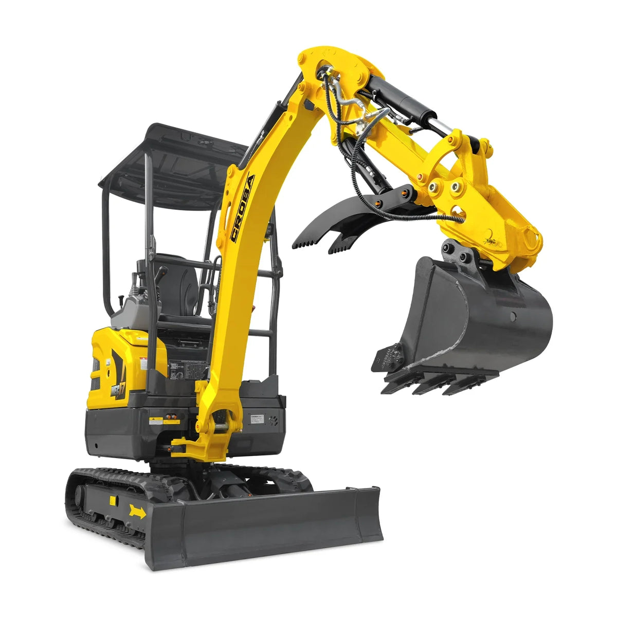 MechMaxx 1.7 Ton Mini Excavator – Kubota D902 Diesel Engine, 95" Dig Depth, 4,190 lb Compact Excavator (MEC17PRO)