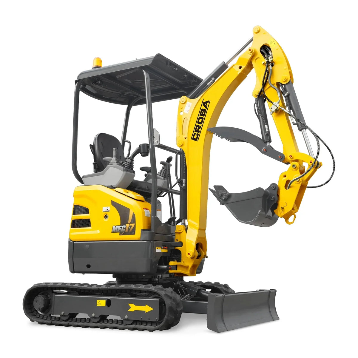 MechMaxx 1.7 Ton Mini Excavator – Kubota D902 Diesel Engine, 95" Dig Depth, 4,190 lb Compact Excavator (MEC17PRO)
