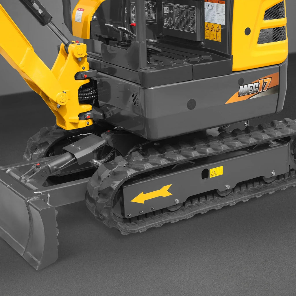 MechMaxx 1.7 Ton Mini Excavator – Kubota D902 Diesel Engine, 95" Dig Depth, 4,190 lb Compact Excavator (MEC17PRO)