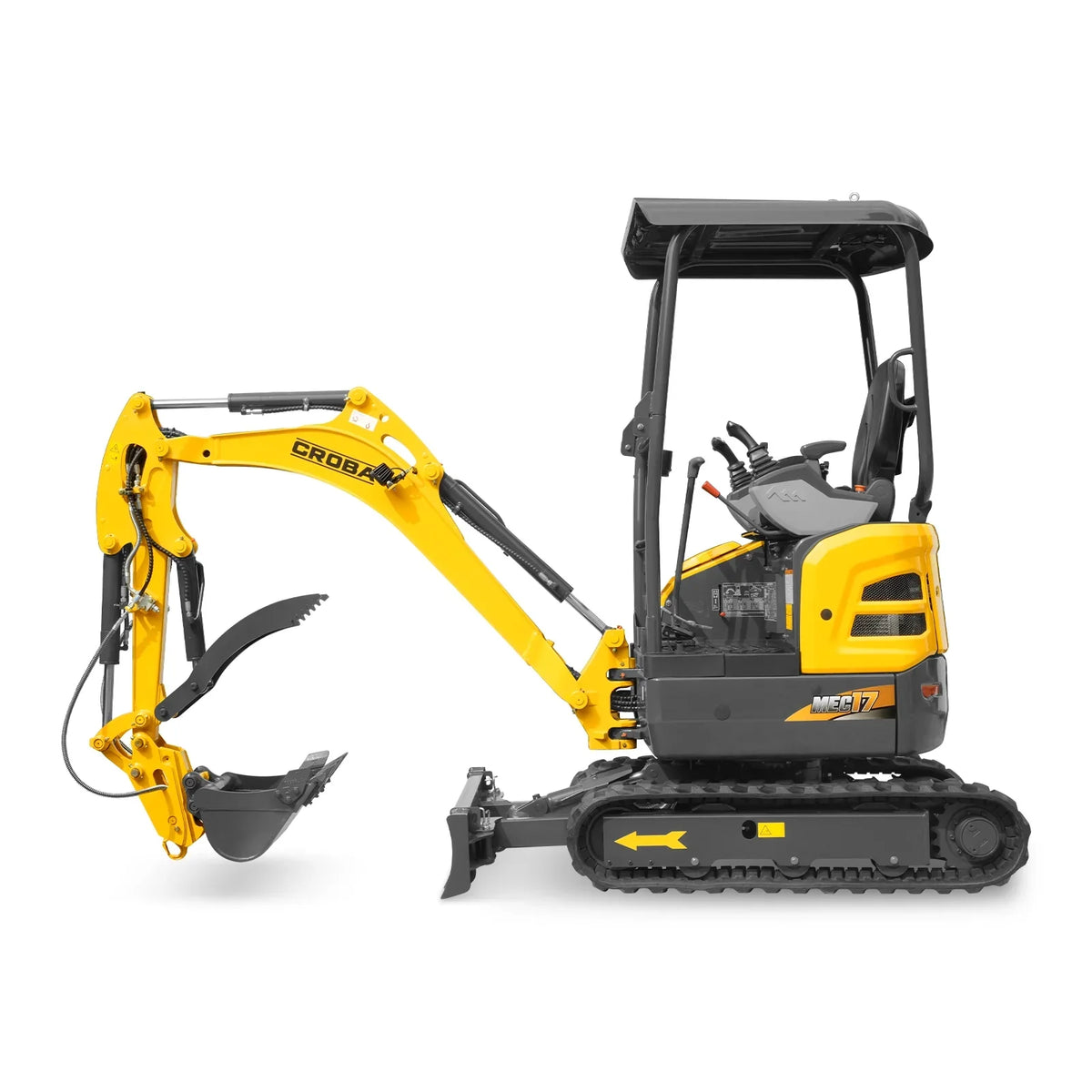 MechMaxx 1.7 Ton Mini Excavator – Kubota D902 Diesel Engine, 95" Dig Depth, 4,190 lb Compact Excavator (MEC17PRO)